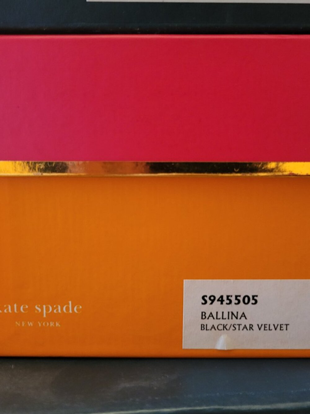 Kate Spade Ballina Black Star Velvet Pumps – Size 9M – Original Box - Picture 7 of 7